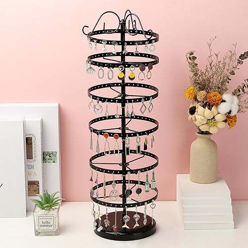 présentoir à bijoux rotatif à 6 niveaux - E-menage