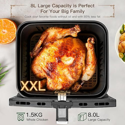 Aigostar - Friteuse à air sans huile  1700W , 8L