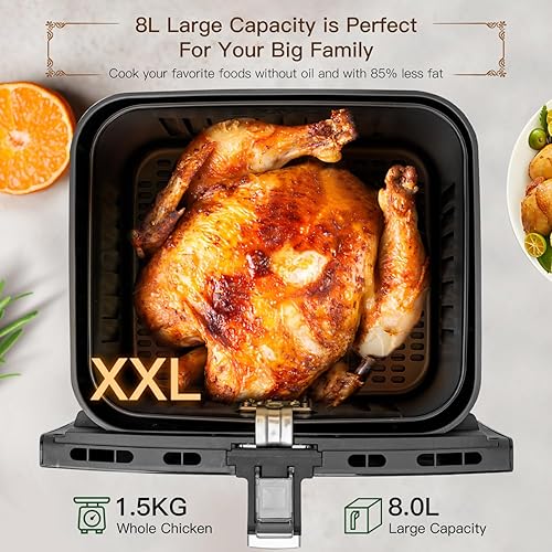 Aigostar - Friteuse à air sans huile 1700W , 8L - E-menage