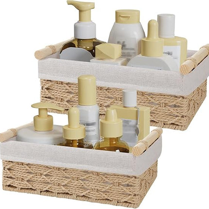 Yawinhe - Lot de 2 Panier de Rangement - E-menage