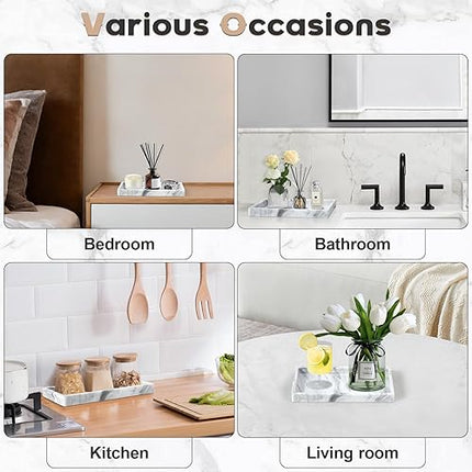 votoko - lot de 2 plateaux de salle de bain - E-menage