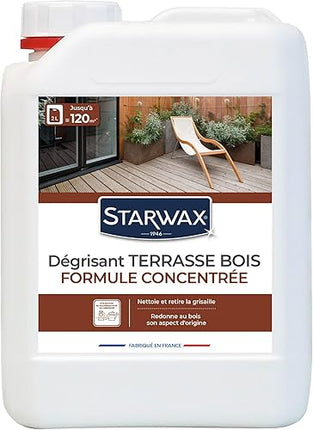 STARWAX - Dégrisant Concentré Pour Terrasse en Bois - 2L - E-menage