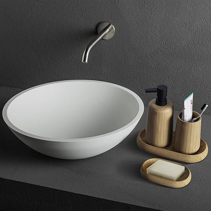 Asashizen - Set of 4 Retro Bamboo Bathroom Accessories