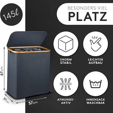 FALKENWERK - Panier à linge 145L - E-menage