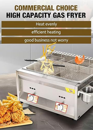 Friteuse à gaz professionnelle - E-menage