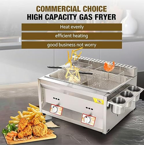 Friteuse à gaz professionnelle - E-menage