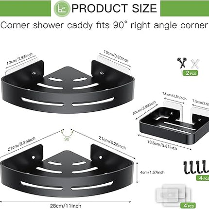 Uamector - Étagère de douche d'angle sans perçage - E-menage