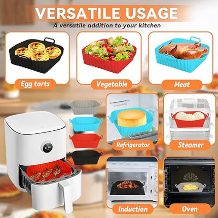 PQETBV - Moule en silicone pour friteuse  à air, 4pièces