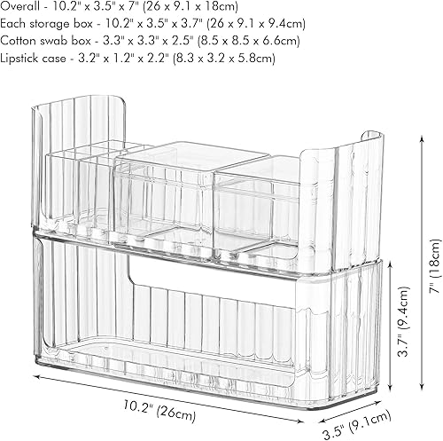poeland - lot de 2 plateaux de rangement - E-menage