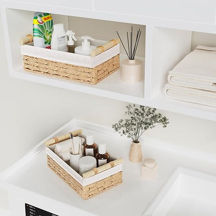 Yawinhe - Lot de 2 Panier de Rangement - E-menage