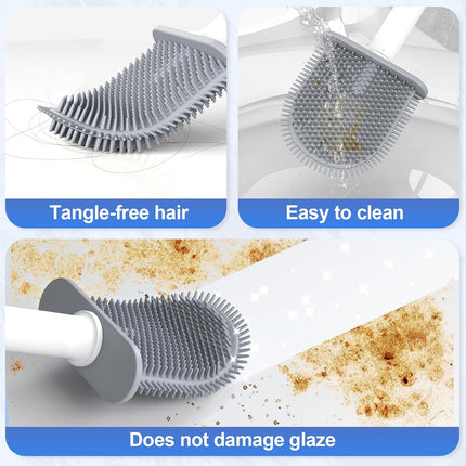 Silicone toilet brush