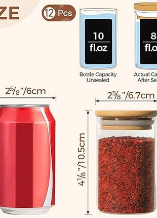 ComSaf® - lot de 12 pots à épices - E-menage