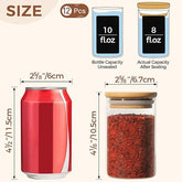 ComSaf® - lot de 12 pots à épices - E-menage