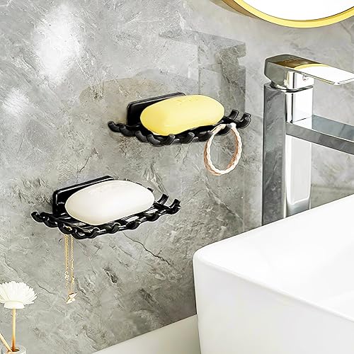 Fhioevt - Lot de 2 Porte Savon Mural - E-menage