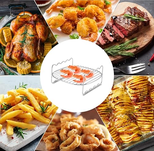 Support à brochettes pour friteuse à air 17 x 17 x 7 cm - E-menage