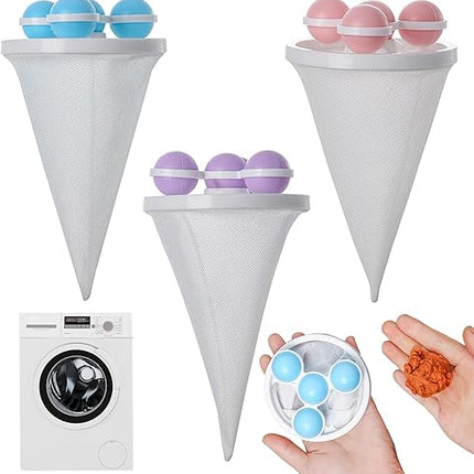 fuytsuo- lot de 3 sacs filtrants pour machine à laver - E-menage