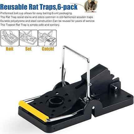 ASPECTEK - 6pcs de  Piege à Rat