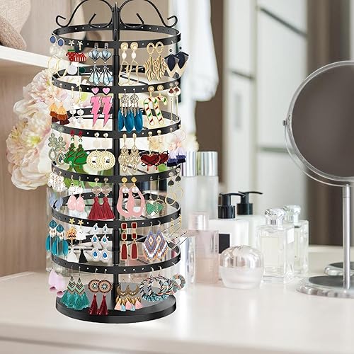 présentoir à bijoux rotatif à 6 niveaux - E-menage