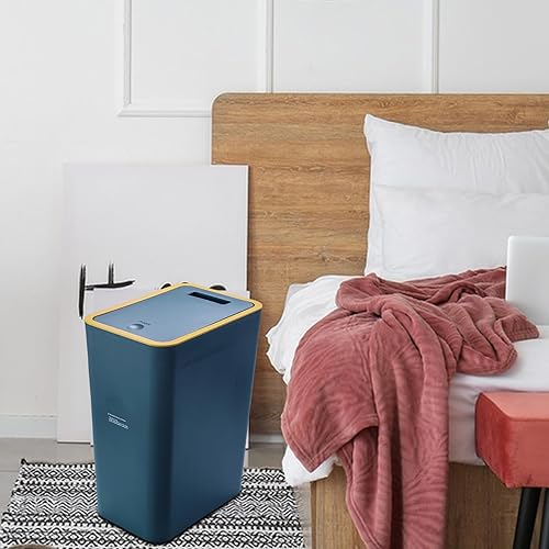 trash can with press lid