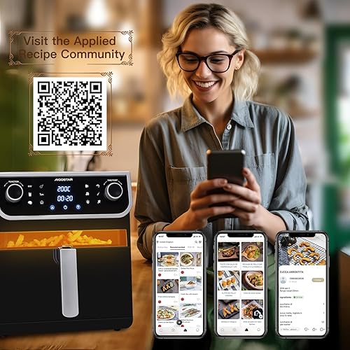 Aigostar - Friteuse à air sans huile 1700W , 8L - E-menage