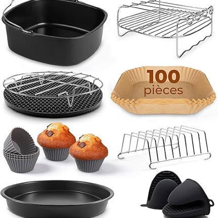 Fentic - Lot de 19 Accessoires pour friteuses à air XL et XXL