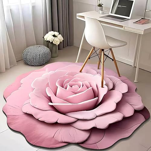 Vgpbphj - Tapis de sol antidérapant en peluche florale