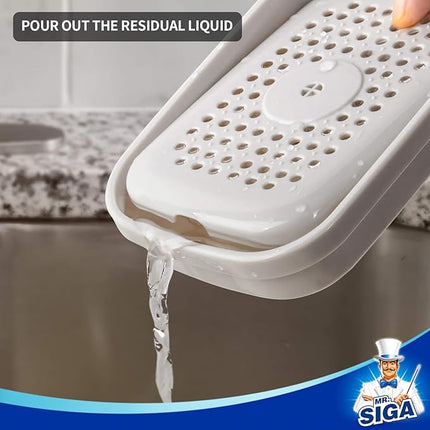 Distributeur de liquide vaisselle avec porte-éponge intégré