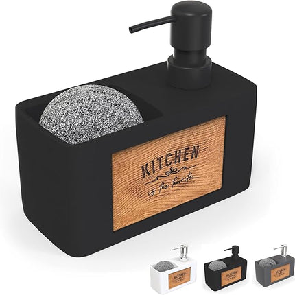 Distributeur de savon liquide blanc conçu pour la cuisine