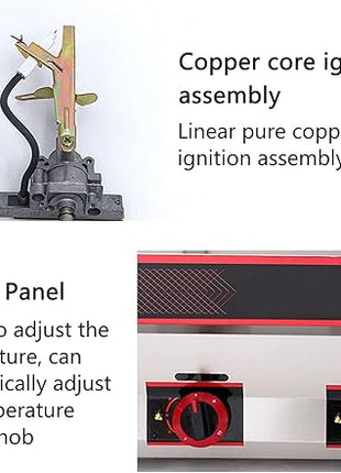 Friteuse à gaz Professionnelle 12L/18L - E-menage