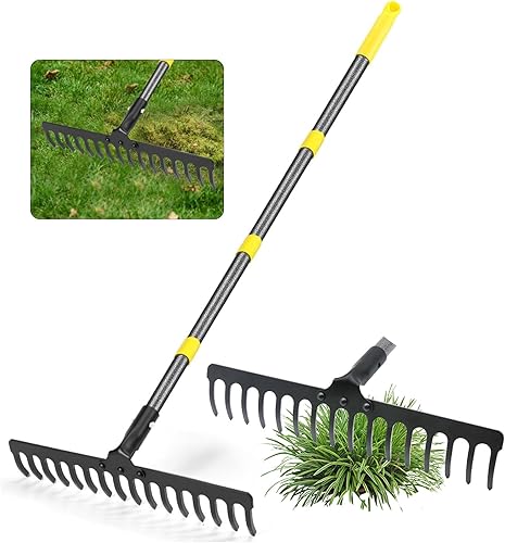 Caossuixin - Garden Rake with 16 Teeth