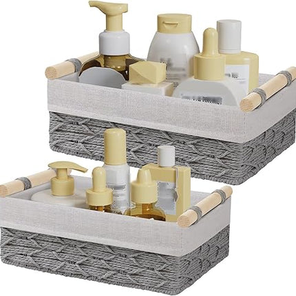 Yawinhe - Lot de 2 Panier de Rangement - E-menage