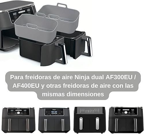 CERENE - lot de 2 Moules en silicone friteuse à air - E-menage