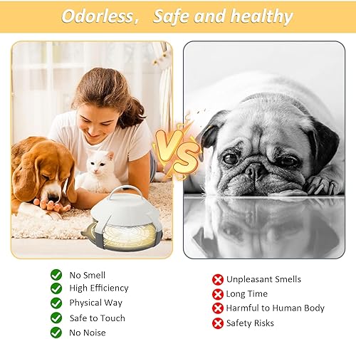 Lot de 2 pièges à puces pour la maison - E-menage