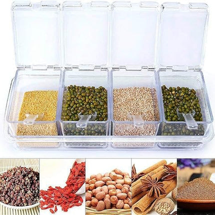 lot de  4 Box  d'assaisonnement