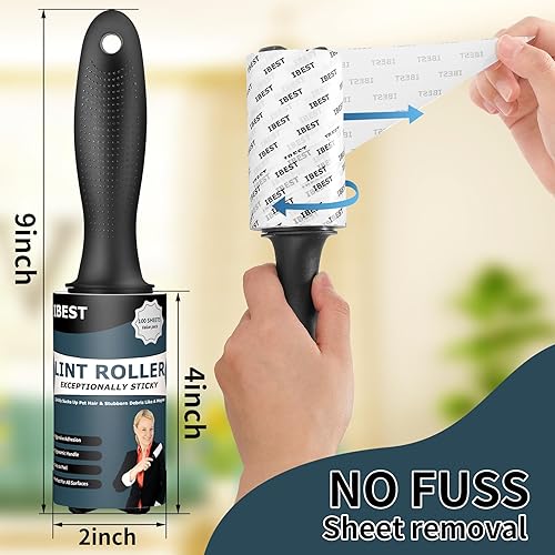 lot de 200 rouleaux anti-peluches et kit de recharge - E-menage