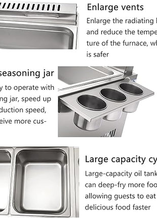 Friteuse à gaz Professionnelle 12L/18L - E-menage