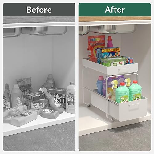 Todeco - Étagère de Rangement sous évier - E-menage