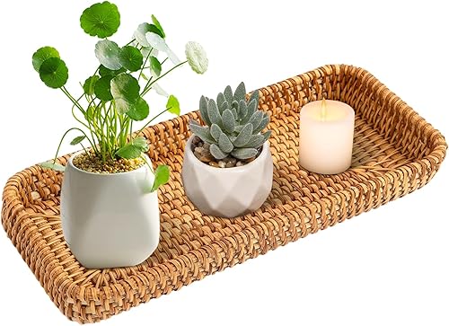 LEKEFETO - Panier de rangement en rotin tressé