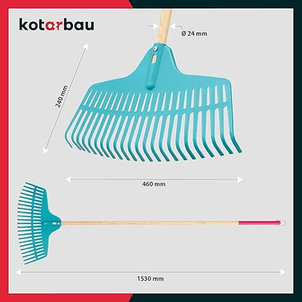 KOTARBAU® - Râteau de jardin en plastique avec 23 dents - E-menage