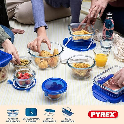 Pyrex Cook&Go - kit de 7 unités de conteneurs d'aliments - E-menage