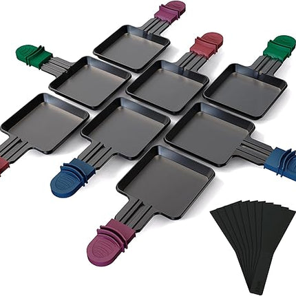 Yoassi - Lot de 8 mini poêles à raclette - E-menage