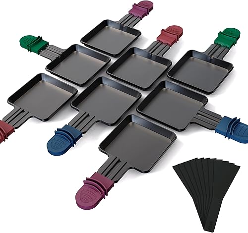 Yoassi - Lot de 8 mini poêles à raclette - E-menage