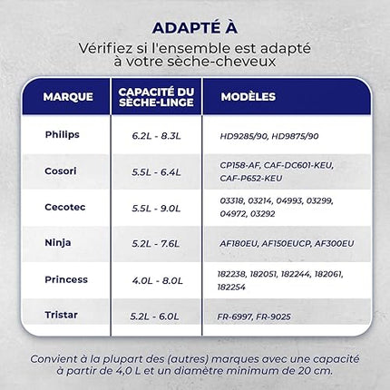 Fentic - Lot de 19 Accessoires pour friteuses à air XL et XXL