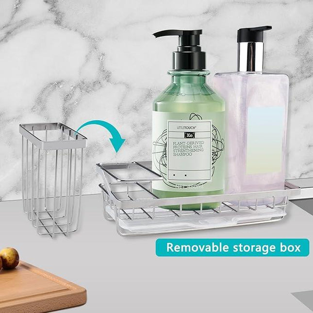 Organiseur d'évier en acier inoxydable - E-menage