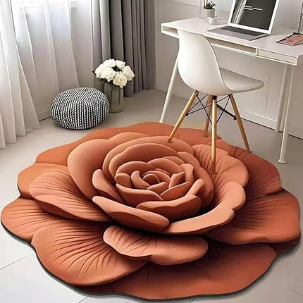 Vgpbphj - Tapis de sol antidérapant en peluche florale