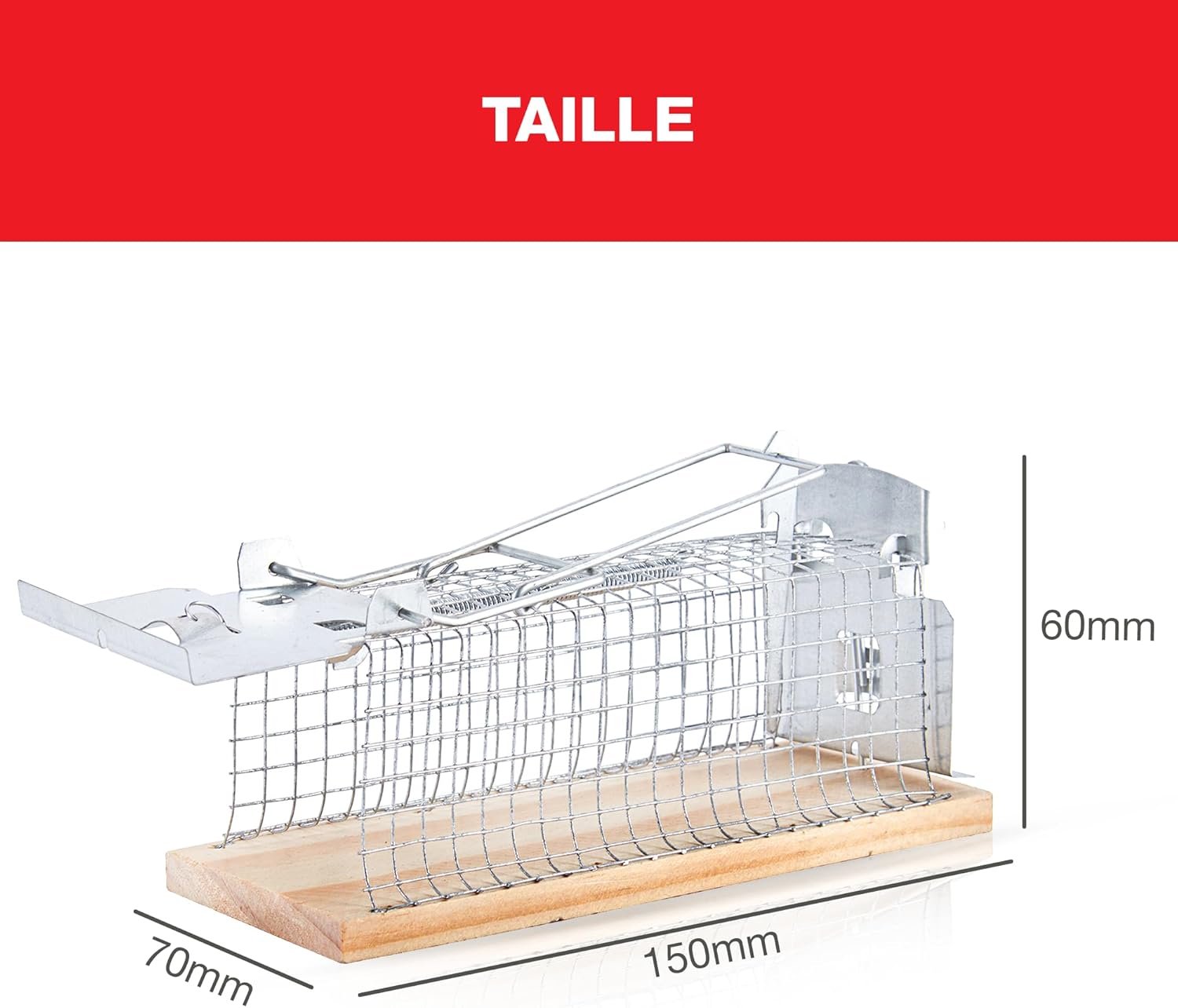 Cage vivante pour rats en bois et métal - E-menage