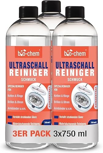 bio-chem - Pack of 3 concentrated ultrasonic cleaners 750 ml