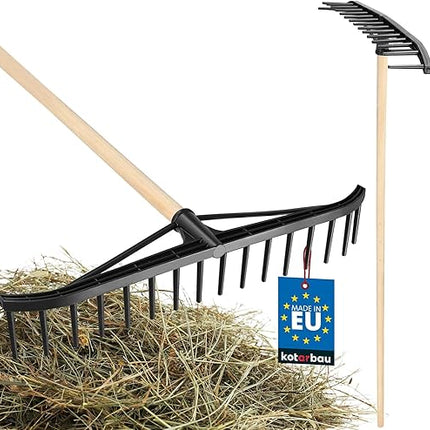 KOTARBAU® - Râteau robuste 610 mm , 18 dents avec manche - E-menage