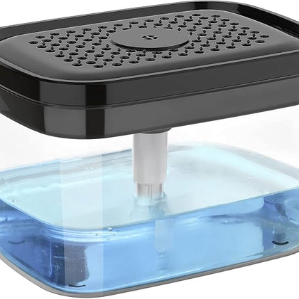 Distributeur de liquide vaisselle avec porte-éponge intégré