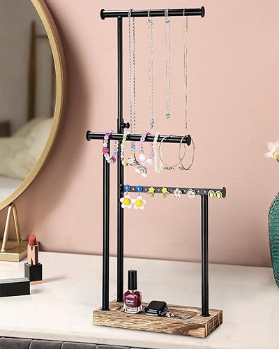 Azyvum - Présentoir à bijoux en bois et métal